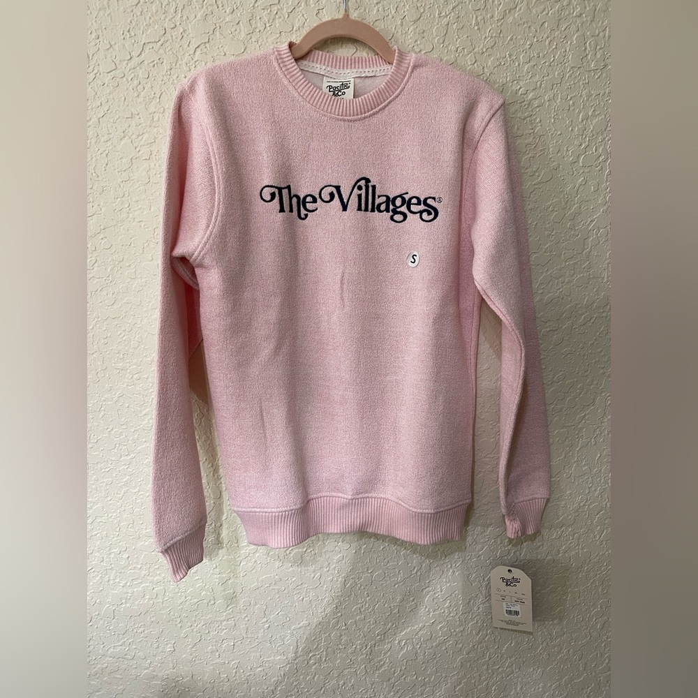 Pink Crew Neck Sweater/Sweatshirt